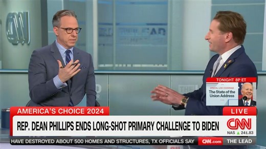 Jake Tapper Grills Dean Phillips on Spectacular Campaign Flameout: ‘Was It Worth It?’