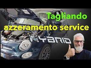 How to perform the maintenance and reset the service light of the Fiat 500 Hybrid