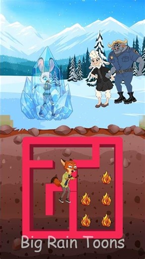 Maze Puzzle Challenge: Nick, Bogo Vs Bellwether Saves Judy #zootopia2 #animation #funny
