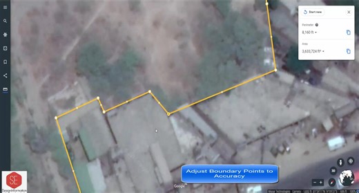 Online Calculate Land Area With Google Earth #landarea #Landsurvey | Surveying Engineering Design Information
