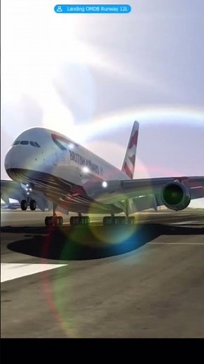 British Airways A380 Lands at Dubai International - Switch 2 Gameplay - Aerofly FS Flight Simulator