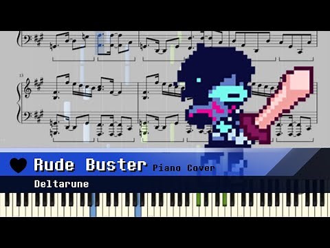 Deltarune - Rude Buster (Piano/Synthesia)