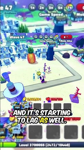 SpongeBob Tower Defense has some CRAZY VFX!! Lol 😂