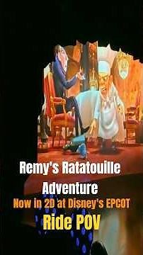 Remy's Ratatouille Adventure at Disney's EPCOT - Now in 2D - On Ride POV