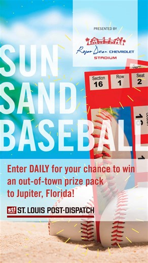 Sun ☀️ Baseball ⚾ VIP access 🌴 Enter DAILY for your chance to win a getaway to Jupiter, Florida featuring flights, a three-night hotel stay and Cardinals Spring Training tickets with VIP batting practice access. Enter now at: https://go.stltoday.com/jncpwk?utm_medium=social&utm_source=facebook_St._Louis_Post-Dispatch | St. Louis Post-Dispatch