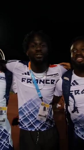 16K views · 148 reactions | ✅ En route pour les JO de Paris 2024 ! 珞 La joie du relais masculin 4x100 m (M. Zézé, Erius, Matéo, Priam) de l’équipe de France, vainqueur de sa série en 38’’32 aux Relais Mondiaux de Nassau (Bahamas) !  Les #WorldRelays sont à suivre sur @eurovisionsport  Arnaud Choisy / @ffathletisme | FFA - Fédération Française d'Athlétisme | Facebook