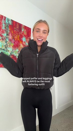 Stylish Cropped Puffer Jacket Outfit Ideas