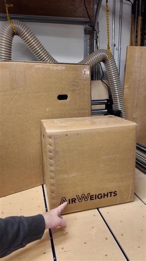 Steve Moseley on Instagram: "I just got an Air Weights system delivered. Can’t wait to get this installed next week and try it out. @airweights #airweights #vacuum #vacuumtable #cnc #cnctable"