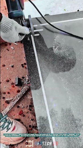 The Job of Creating Precise Line Patterns on Glass Edges with a Grinding Tool