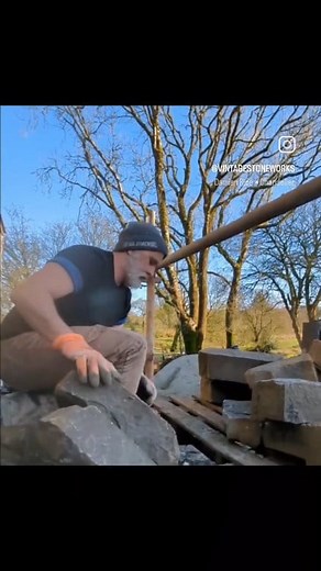 30K views · 614 reactions | Blue centered sandstone supplied by Coole Stone . This stone weathers really well. The colours are unreal after a few years or rain, sun, hail and God knows what else we get #buildingstone #tradesmen #tradional #stonemasonry #trade #NaturalStone #gardening #construction #NewBuildIreland #sandstone #limestone | Vintage Stoneworks | Facebook