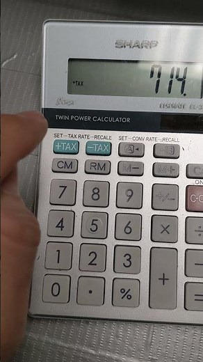 How to set TAX on calculator