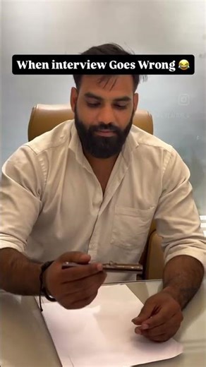 When interview goes wrong. #comedymusic #comedy