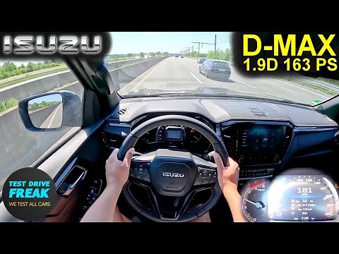 2025 Isuzu D-Max 1.9 D V-Cross 163 PS 🚀 Top Speed POV Drive + Fuel Consumption | No Speed Limit