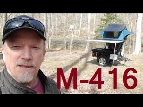 M416 Rooftop Tent, overland Military Trailer