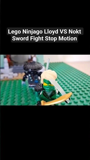 Lego Ninjago Lloyd VS Nokt Sword Fight Stop Motion #lego #legoninjago #legostopmotion