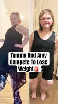 Tammy And Amy Compete To Lose Weight #shorts #amyslaton #1000lbsisters