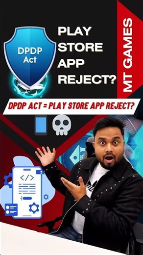 DPDP Act Se App Play Store Reject? | Data Protection App Development Guide 2025 | #Shorts
