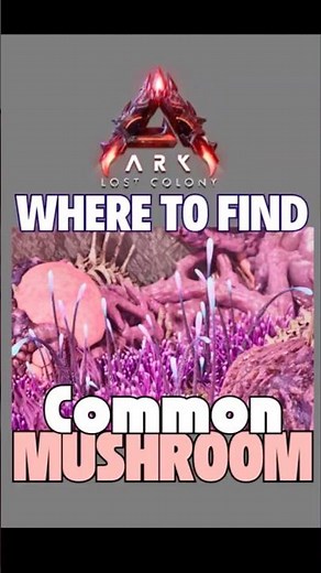 Purple Bushes = Common Mushrooms