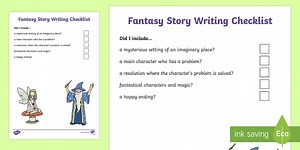 KS1 Fantasy Story Writing Checklist