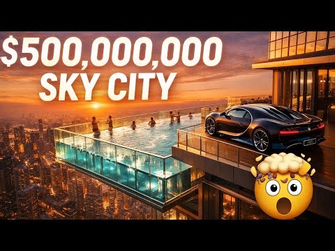 Inside a $500,000,000 "Sky City" (The Future of Billionaire Living) 🤯🏙️