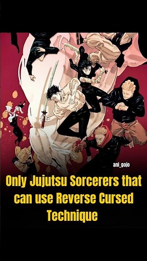 Jujutsu sorcerers that can use Reverse Cursed Technique #jujutsukaisen #gojo #sukuna #yujiitadori