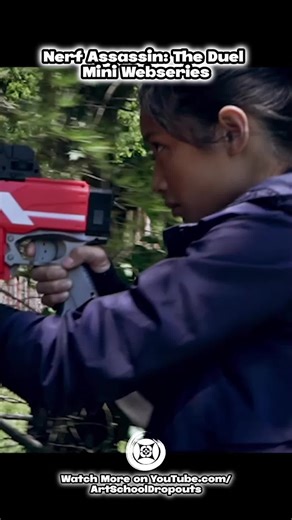 Stephanie Pham on Instagram: "Steph doesn't hold back and unloads with all of her arsenal on Joey. She's determined to win this duel to get Joey to join her in the next Nerf Assassin tournament. ~~~~~~~~~ Check out our website at artschooldropouts.com or visit the link in our bio!"