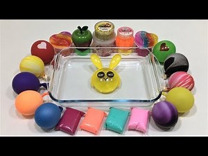 Mixing Random Things into Store Bought Slime | Relaxing Slime With Balloons !