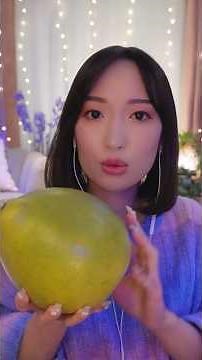 ASMR avec un pomelo chinois 🍊☀️