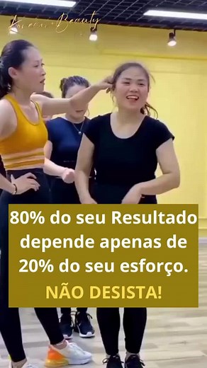 80% do seu resultado depende de 20% do seu esforço, NÃO DESISTA! :) #treinoemcasa #treinofeminino #tabata #emagrecimento #motivação #viral