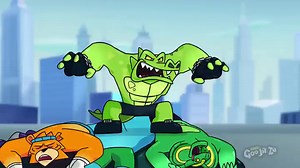 HEROES OF GOO JIT ZU - 2 Pack of Glow in The Dark Action Figures, Thrash Vs Rockjaw