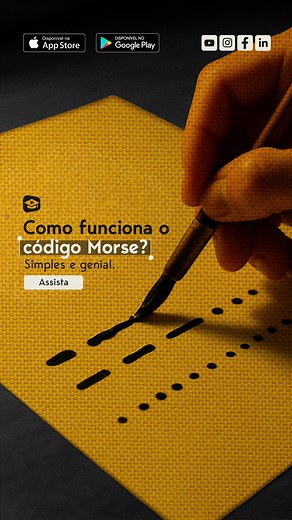Você não está vendo alguém pintando letras. Está vendo o primeiro código que transformou o tempo em linguagem. Criado em 1837 por Samuel Morse e Alfred Vail, o Código Morse foi a base da comunicação moderna. Cada letra é feita de pontos e traços, chamados de dits e dahs. Um toque curto. Um toque longo. Essa sequência simples permitiu enviar mensagens elétricas por fio — décadas antes da internet, do rádio e do celular. Durante guerras, naufrágios e missões espaciais, o Morse foi a última voz de 