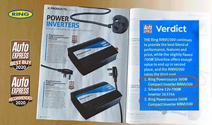 Power your mobile devices with mains power from the comfort of your car with RING's award winning compact inverters. | Ring