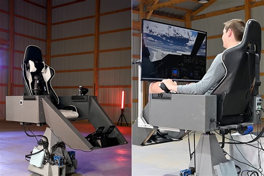 Aerospace Engineer Builds Insane Full-Motion Flight Simulator Rig, Complete with FPV Integration