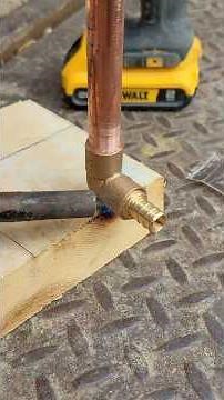 Prepping & Soldering PEX to Copper Stub-Out #shorts