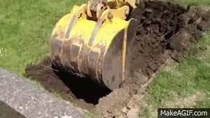 Backhoe Digging on Make a GIF