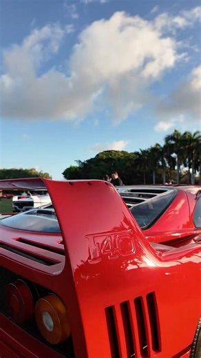 The Ferrari F40 seen at Cavallino Classic Palm Beach at The Boca Raton.
