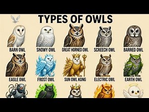 15 Types of Owls Explained | Realistic Owl Documentary Video