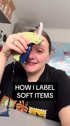 The label gun is still working, i can’t believe it… it was a cheapo and it’s taken my abuse 😂 #maker #restocking #spookyart #smallbusinessowner #businessmemes