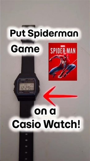 How to Play Spiderman on Casio Wrist Watch #watch #spiderman #shorts #casio