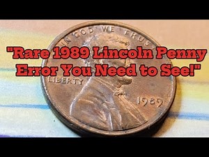 1989 Lincoln Penny Error | Value & Rare Variations Explained!"#penny#Rarecoins#oldcoins#Money
