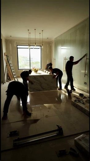 Modern Glass Dining Room Renovation Timelapse