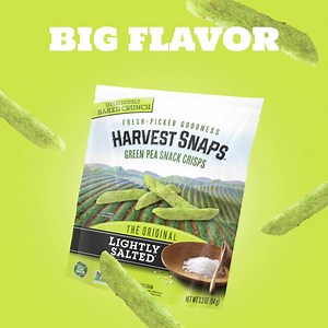 Harvest Snaps are always baked, never fried, and 100% plant-based. Find them in the produce section (next to the other veggies). | Harvest Snaps