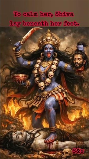 Powerful Kali Mantra 🕉️ॐ क्रीं कालिकायै नमः॥ #kali #durgapuja #hindudeity