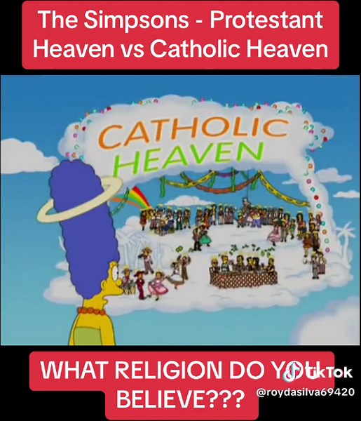 Heavenly Humor: The Simpsons' Take on Protestant and Catholic