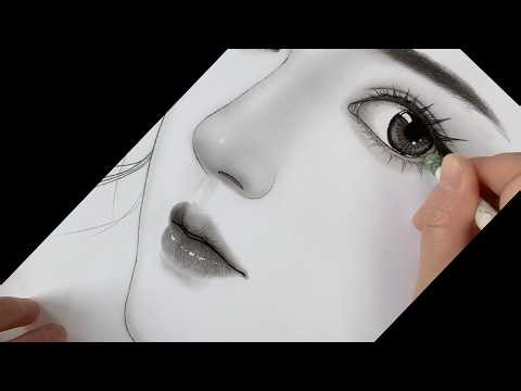 Learn to draw Hyper Realistic Eyes Step by step Charcoal Pencil