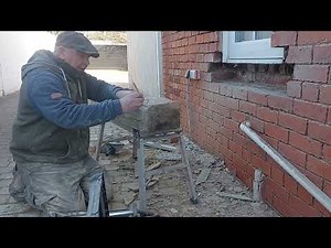 Re cutting a sandstone window sill