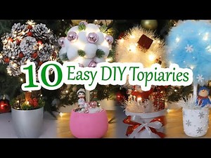 10 Super Easy Christmas Topiary Ideas This Holiday Season