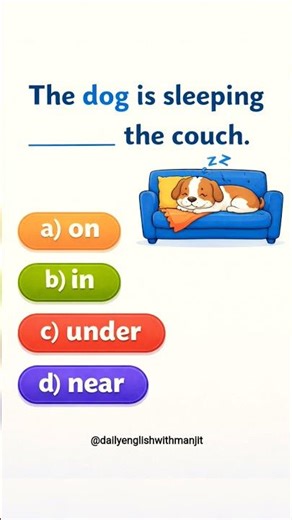 Can You Guess the Correct Preposition? 🤔 | Easy English Quiz #Shorts