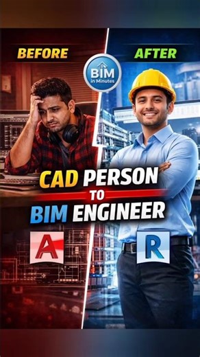 👉 Still stuck in CAD? Switch to BIM 🚀 #Shorts CAD → BIM ENGINEER