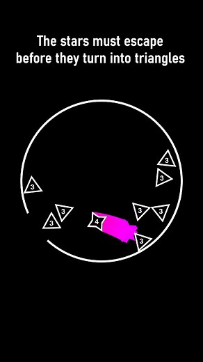 Satisfying Animation: Stars Lose Points Every Bounce
